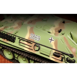 Czołg zdalnie sterowany ASG/IR/dźwięk/dym 1:16 German Jagdpanther niszczyciel czołgów RTR 2.4Ghz - Heng Long 3869-1U (S)